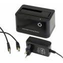 Gembird HD32-U2S-5 basisstation voor opslagstations USB 2.0 Type-B Zwart