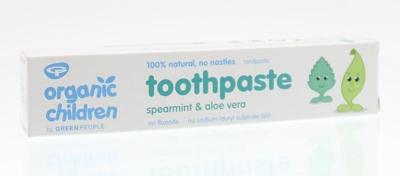 Green People Tandpasta spearmint & aloe vera 50 Milliliter Green People Tandpasta spearmint & aloe vera 50 Milliliter