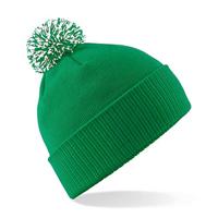 Beechfield CB450 Snowstar® Beanie - Kelly Green/White - One Size - thumbnail