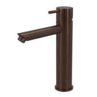 Wastafelmengkraan Hotbath Cobber 1-hendel Recht 21.6 cm Verouderd Messing Living Colours - thumbnail