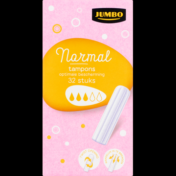 Jumbo Normal Tampons 32 Stuks Jumbo Normal Tampons 32 Stuks