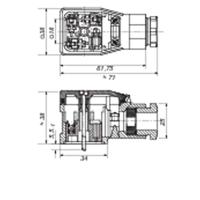 Hirschmann GDME 2011 933 029-100-1 Zwart Aantal polen:2 + PE Inhoud: 1 stuk(s) - thumbnail