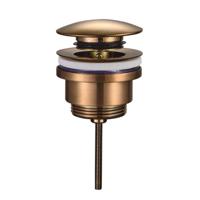 Wiesbaden Clickwaste Luxe Laag Model 5/4" Geborsteld Brons Koper - thumbnail