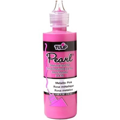 Tulip • dimensional fabric paint pearl metallic pink 118ml