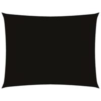 VidaXL Zonnescherm rechthoekig 2x3 m oxford stof zwart - thumbnail