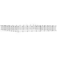 VidaXL Huisdierenkooi met deur 36 panelen 35x35 cm staal zwart - thumbnail