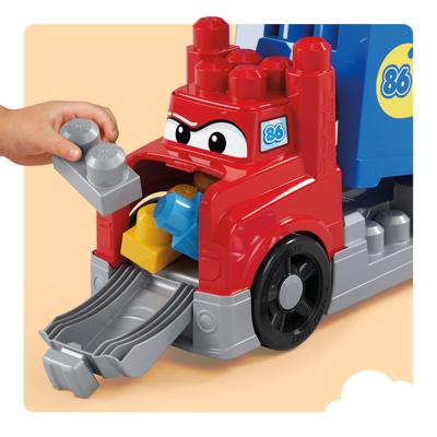MEGA BLOKS - Race- en bouwvrachtwagen - 19-delige set - MEGA Bloks - JFR29