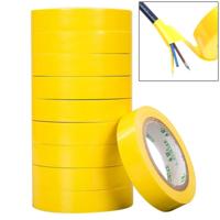 10 stuks 16mm waterdichte PVC isolatie tarra elektriciens elektrische Tape(Yellow) - thumbnail