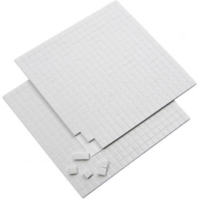 Creativ Company 3d foam pads, afm 5x5 mm, dikte 2 mm, wit, 2x400 stuk, 2 vel/ 1 doos