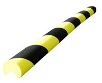VISO PU 4025 NJ Hoekprofiel Zwart, Geel (Ø x l) 40 mm x 750 mm - thumbnail