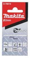Makita D-78019 Metaal-spiraalboor 2 mm 1 stuk(s) - thumbnail