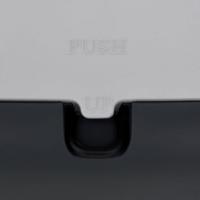 VidaXL Reismand 55x36x35 cm polypropeen grijs en zwart - thumbnail