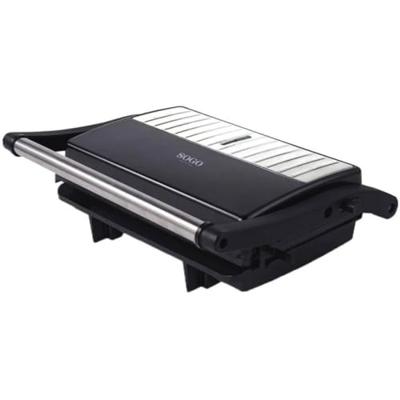 SOGO Human Technology Tafelgrill Elektrisch Anti-aanbaklaag, Automatische temperatuuraanpassing, CoolTouch-behuizing, Oververhittingsbeveiliging Zwart