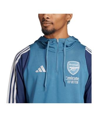 adidas Arsenal Track Hoodie 2025-2026 Blauw Donkerblauw Wit