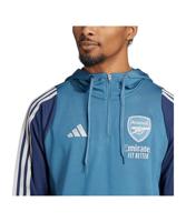 adidas Arsenal Track Hoodie 2025-2026 Blauw Donkerblauw Wit - thumbnail