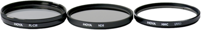 Hoya Digitale filterkit (49 mm, incl. Circulair polarisatiefilter/ND-filter (NDx8)/HMC-C, UV-filter)