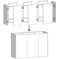 Plantenbak 120x40x80 cm roestvrij staal - thumbnail