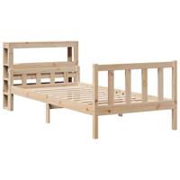 Bedframe zonder matras massief grenenhout 90x190 cm - thumbnail