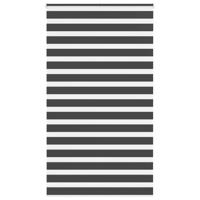 VidaXL Zebra rolgordijn 135x230 cm stofbreedte 130,9 cm zwart - thumbnail