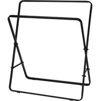 Handdoekrek metaal - zwart - thumbnail