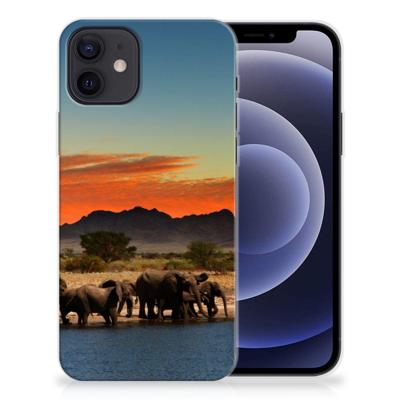 iPhone 12 | 12 Pro (6.1") | TPU Hoesje | Olifanten iPhone 12 | 12 Pro (6.1") | TPU Hoesje | Olifanten