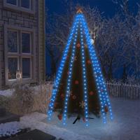 VidaXL Kerstboomverlichting met 250 led's blauw net 250 cm - thumbnail