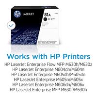 HP Toner 81A Origineel Zwart 10500 bladzijden CF281A - thumbnail