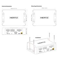 Hertz S8 DSP – compacte 8-kanaals DSP met 6 ingangen, Hi-Res-audio, BT 5.0 app, SPDIF, No-Clipping Limiter, OEM-compatibel voor auto, motorfiets en boot. - thumbnail