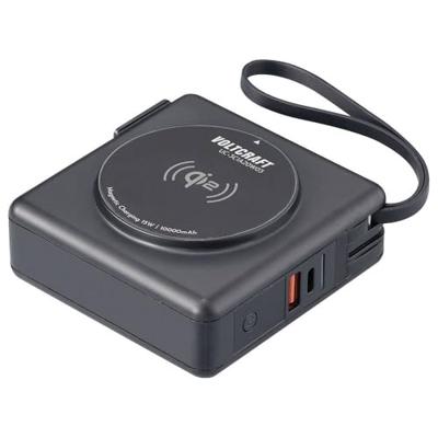 VOLTCRAFT UC-3C1A20W03 Reislader 20 W 1x USB-A, 3x USB-C Fast Charge, USB PD Zwart Binnen Wireless Charger VOLTCRAFT UC-3C1A20W03 Reislader 20 W 1x USB-A, 3x USB-C Fast Charge, USB PD Zwart Binnen Wireless Charger