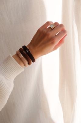 Invisibobble hair tie mocha 5st. - thumbnail