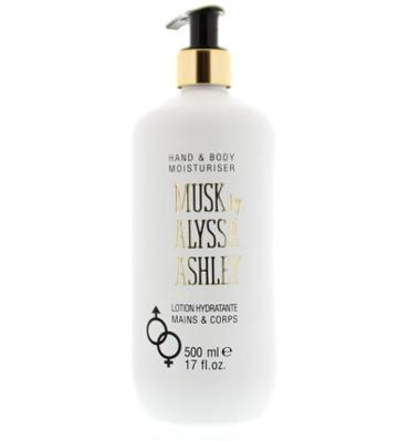 Alyssa Ashley bodylotion met pomp musk 500ml unisex Alyssa Ashley bodylotion met pomp musk 500ml unisex