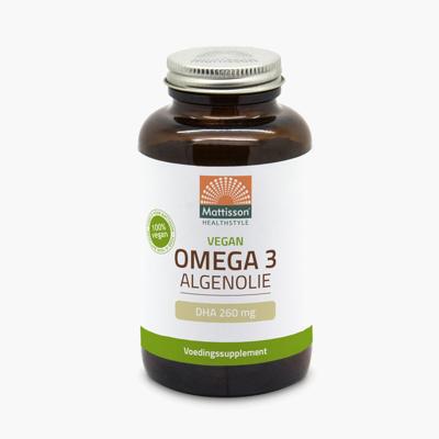 Mattisson HealthStyle Vegan Omega 3 Algenolie DHA 250mg Capsules