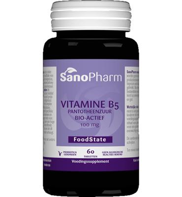 SanoPharm Vitamine B5 pantotheenzuur 100mg 60 Tabletten
