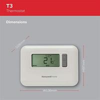 Honeywell T3C110AEU Home T3 Kamerthermostaat Montagewijze: Wand Dagprogramma, Weekprogramma 1 stuk(s) - thumbnail