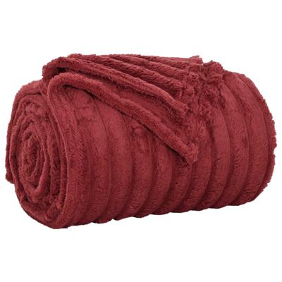 VidaXL Gooi deken bordeaux rood 270 x 240 cm fleece VidaXL Gooi deken bordeaux rood 270 x 240 cm fleece