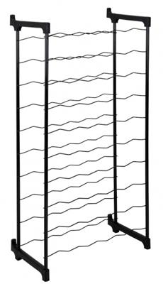 Tomado-Metaltex barbera wijnrek voor 50 flessen 108x50x26 cm zwart