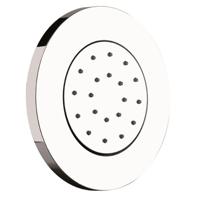 Bodyjet Hotbath Mate Twist Inbouw Massage Kantelbaar 13 cm Rond Geborsteld Nikkel - thumbnail