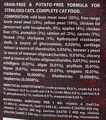 CARNILOVE Lamb & Wild Boar Sterilised - droog kattenvoer - 6kg