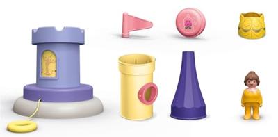 Playmobil® Junior & Disney 71458 Belle's speeltoren met melodie Playmobil® Junior & Disney 71458 Belle's speeltoren met melodie