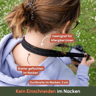 C-Rope Traveler camera strap Silent Black, 100cm Paracord