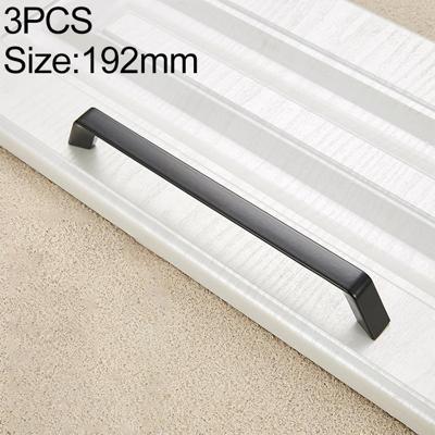 3 stuks 9009_192 eenvoudige zwarte lade kabinet handvat