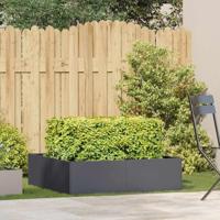 Plantenbak 100x100x30 cm staal antracietkleurig - thumbnail