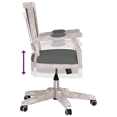 Kantoorstoel draaibaar stof donkergrijs