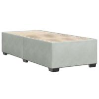Bedframe zonder matras 80x200 cm fluweel lichtgrijs - thumbnail