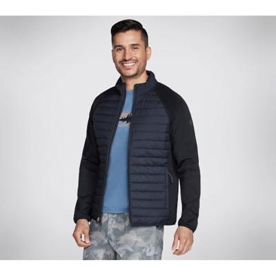 Skechers Jas Hybrid Jacket 2.0 JA141/BLK Zwart-XL maat XL