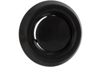 Luchtventiel kunststof zwart - afvoer - Ø125mm - thumbnail