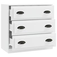 Dressoir 70x35,5x67,5 cm bewerkt hout wit - thumbnail