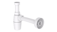 Kirchhoff Plastic sifon, wit, 1 1/4"x 32 mm - 98803048 - thumbnail