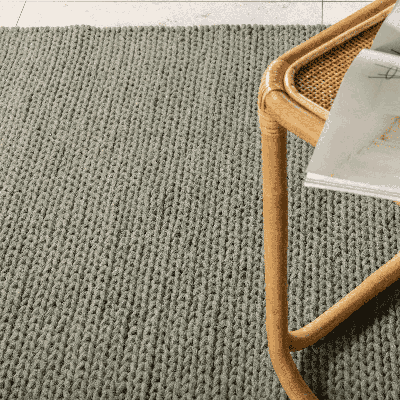 Nohr Vloerkleed 'Demetrious' Wol, 200 x 300cm, kleur Groen