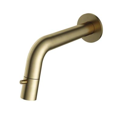Hotbath Cobber Fonteinkraan Wandmodel - Inbouw - Inkortbaar - Uitvoering BB - Geborsteld Messing PVD - Messing - 60 mm - Waterbesparend